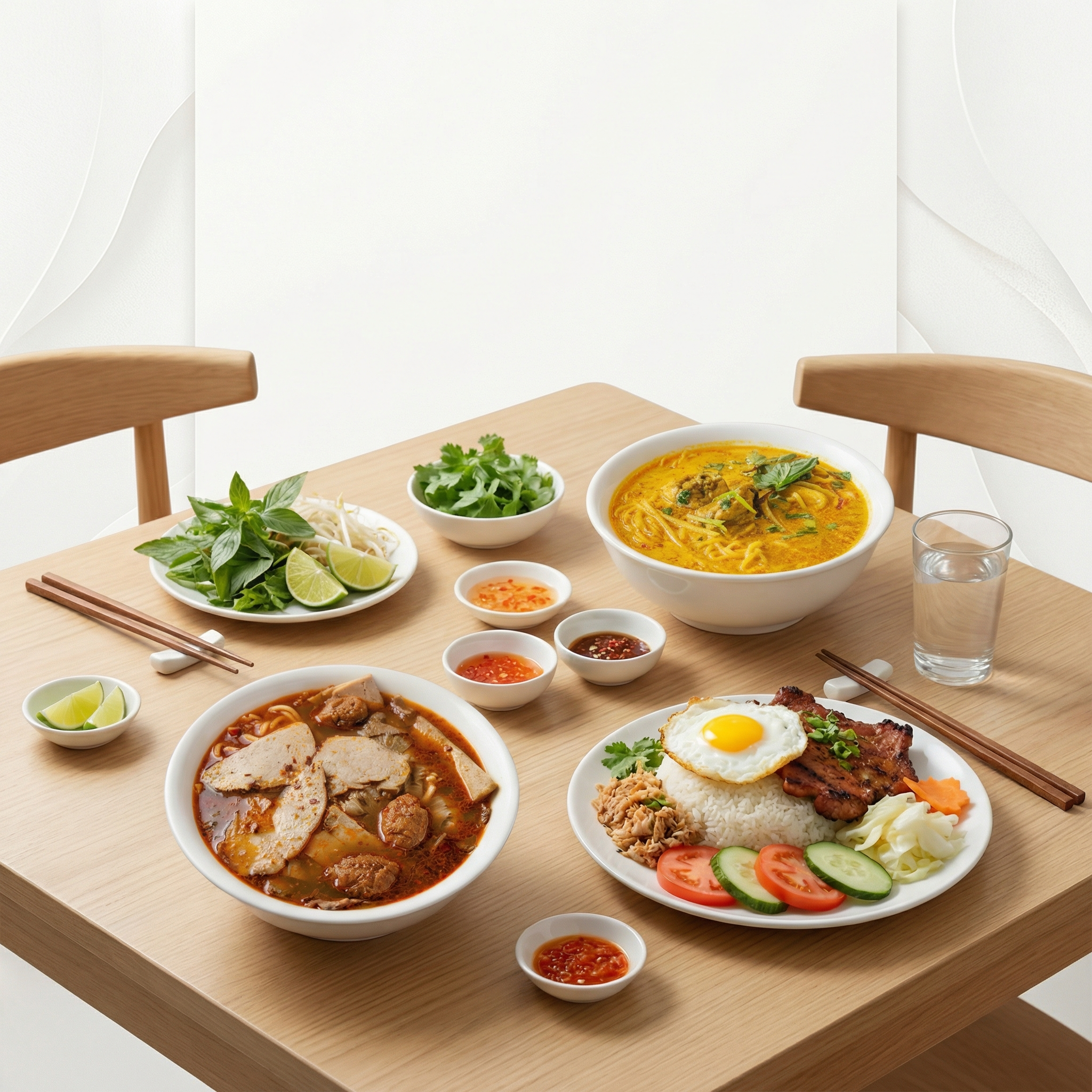 T.H. Dang Restaurant signature Vietnamese Pho and fresh spring rolls in Winnipeg